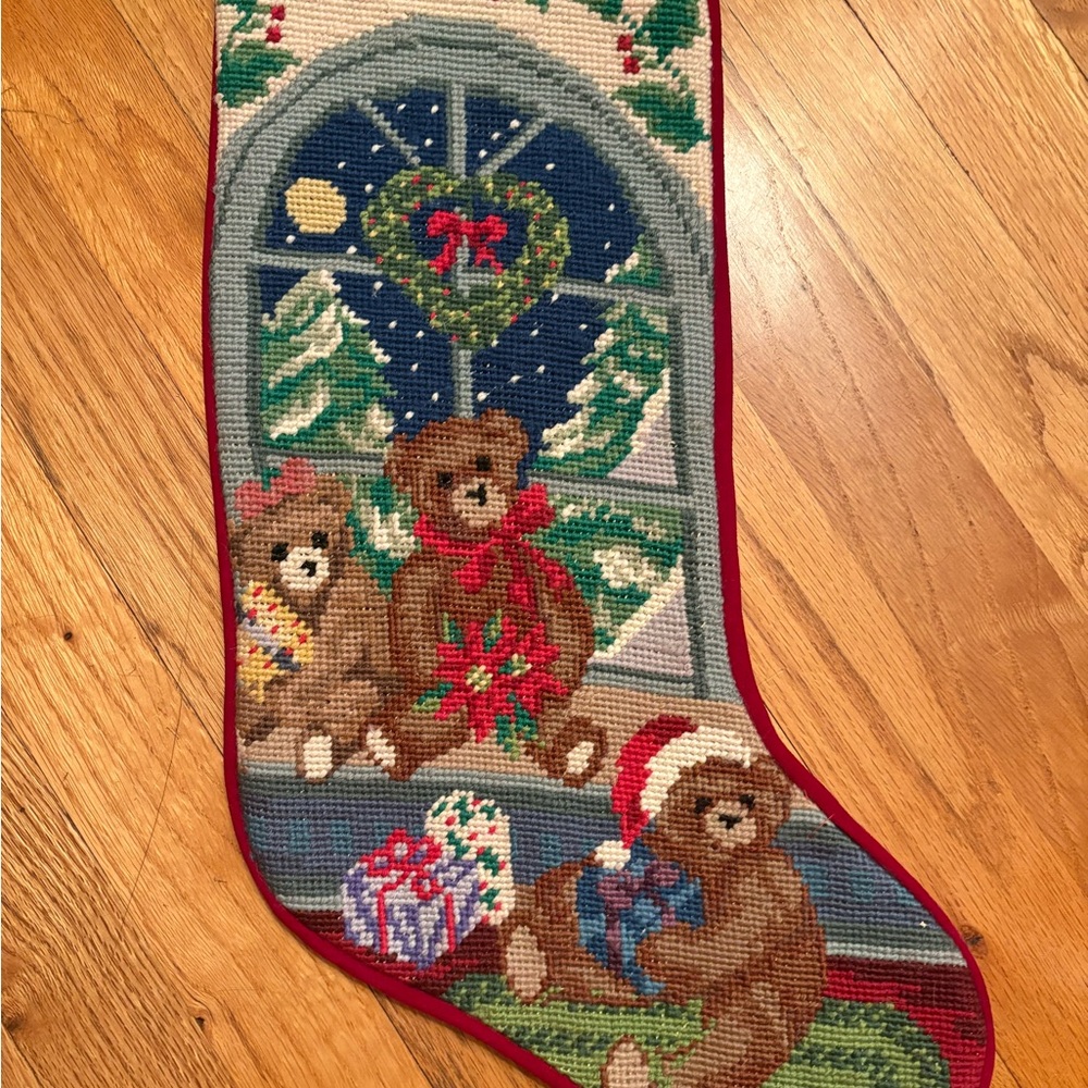 Needlepoint stocking